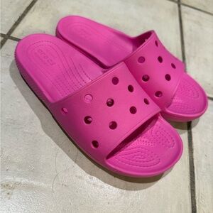 CROCS Pink Slide Sandals